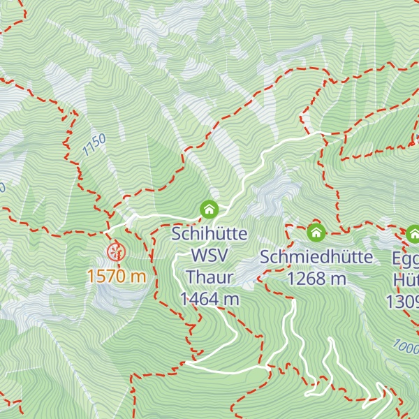 Map of Schihütte WSV Thaur