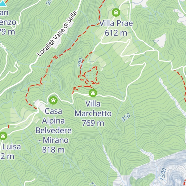 Map of Villa Marchetto