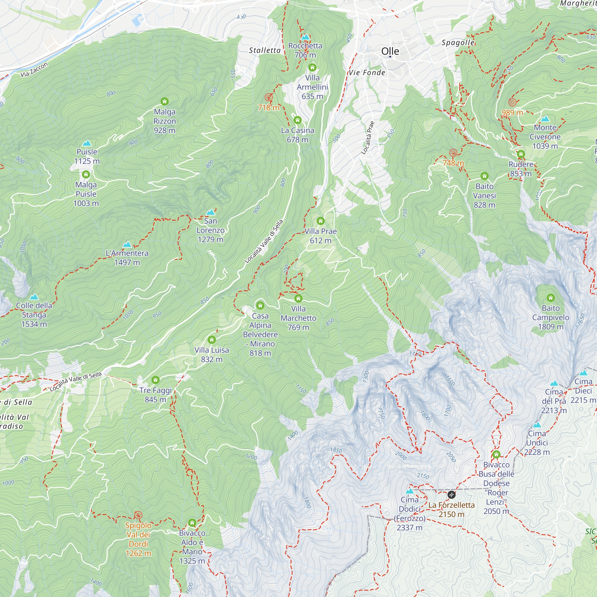 Villa Marchetto map