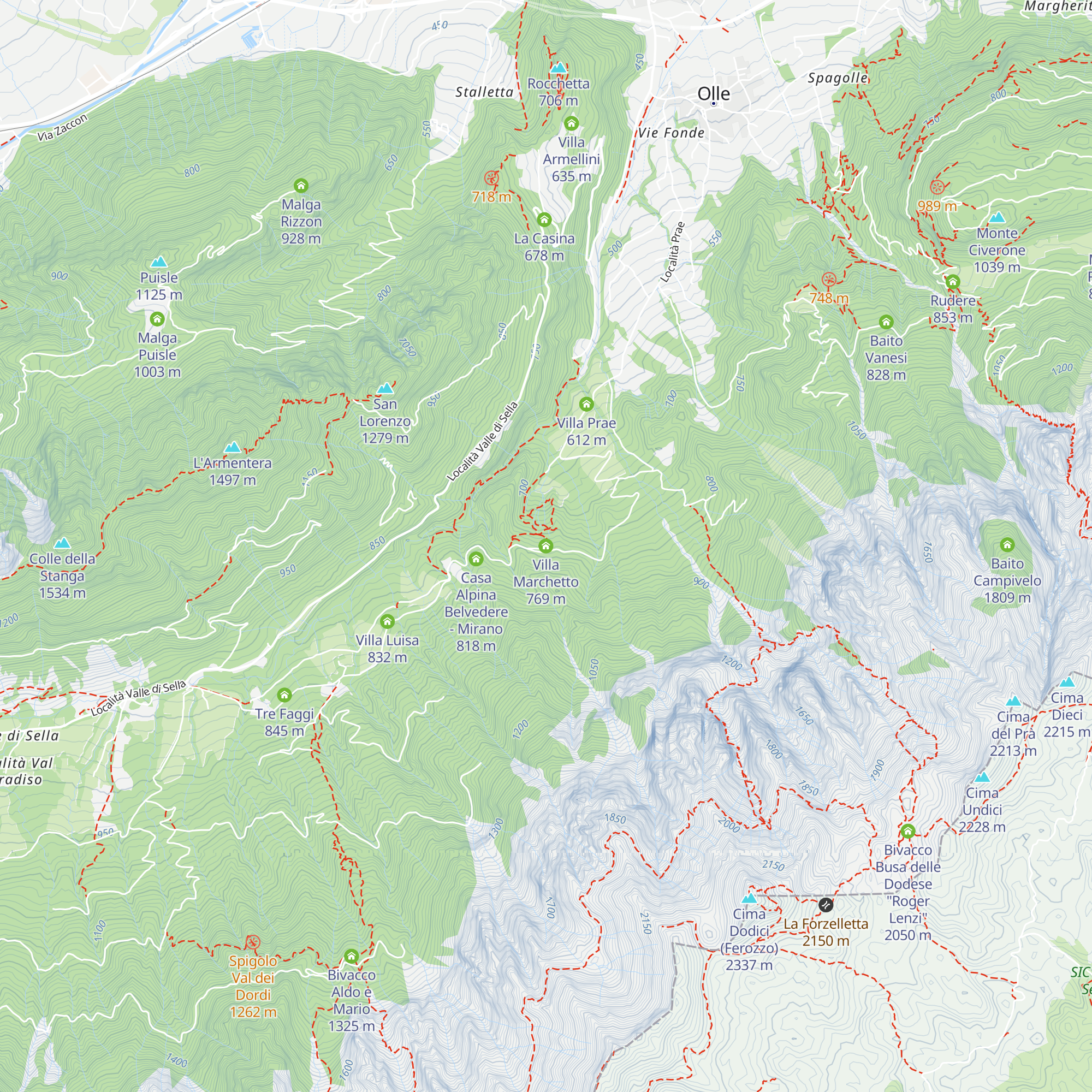 Villa Marchetto map