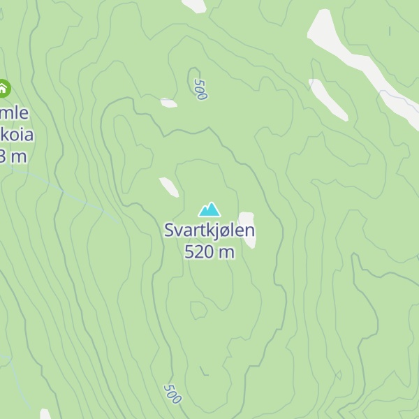 Map of Svartkjølen
