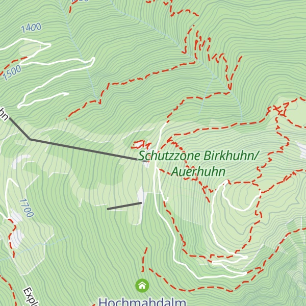 Map of Patscherkofel Schutzhaus