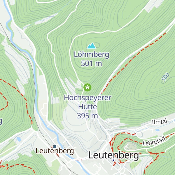 Map of Hochspeyerer Hütte
