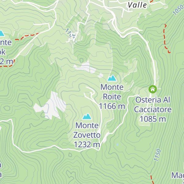 Map of Malga Zovetto