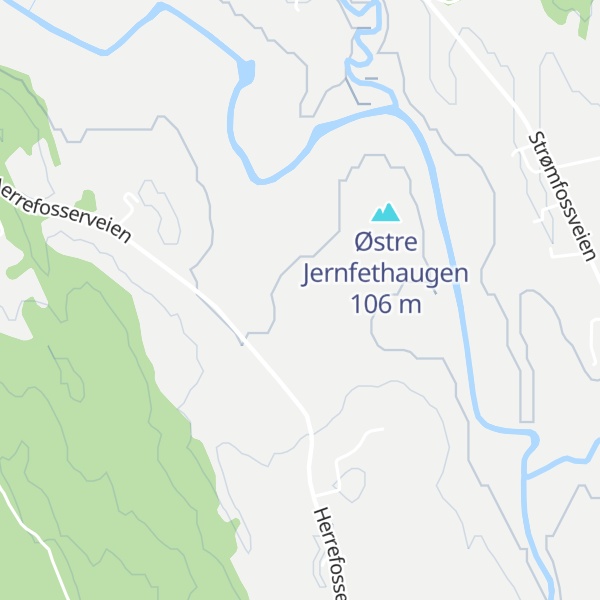 Map of Vestre Jernfethaugen