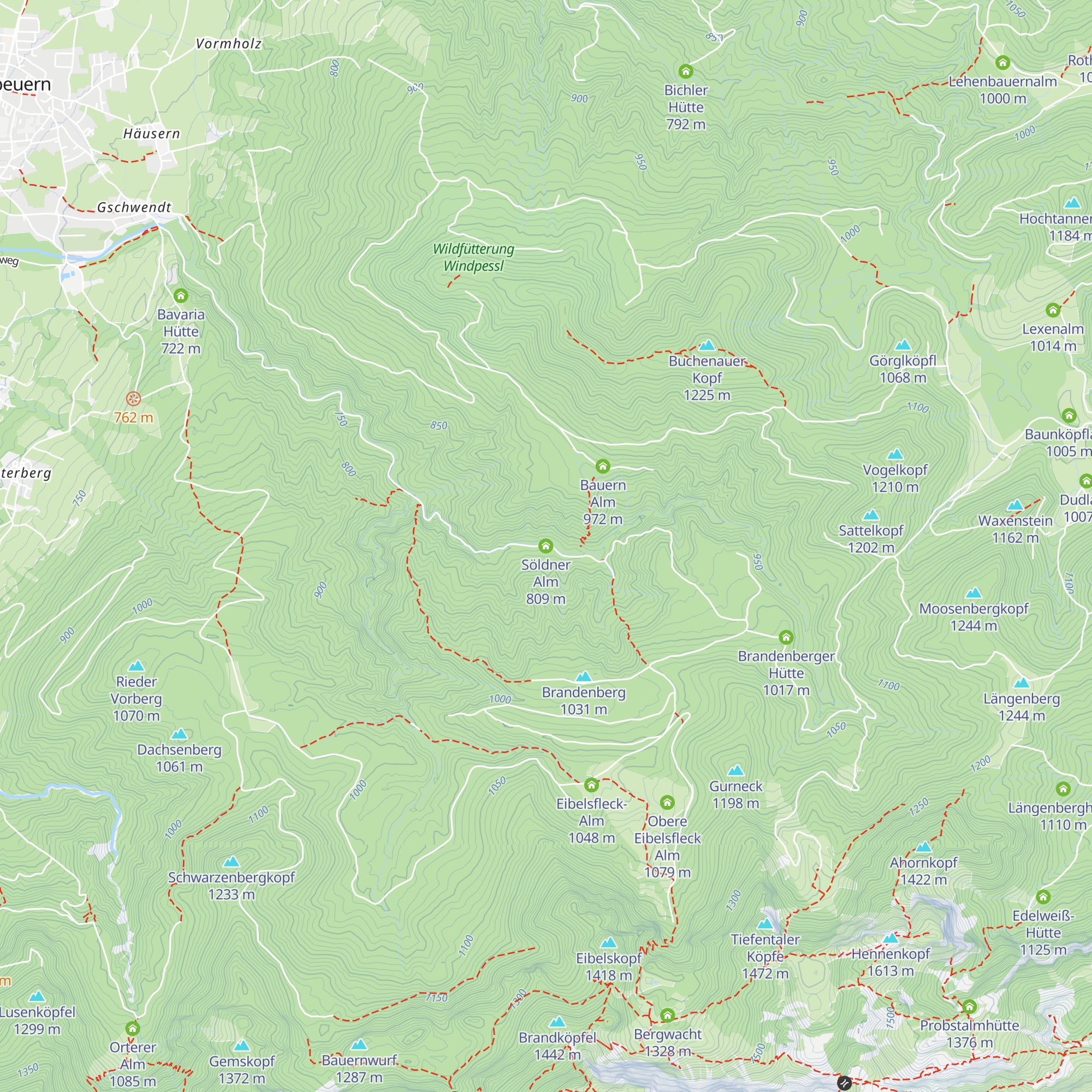 Söldner Alm map