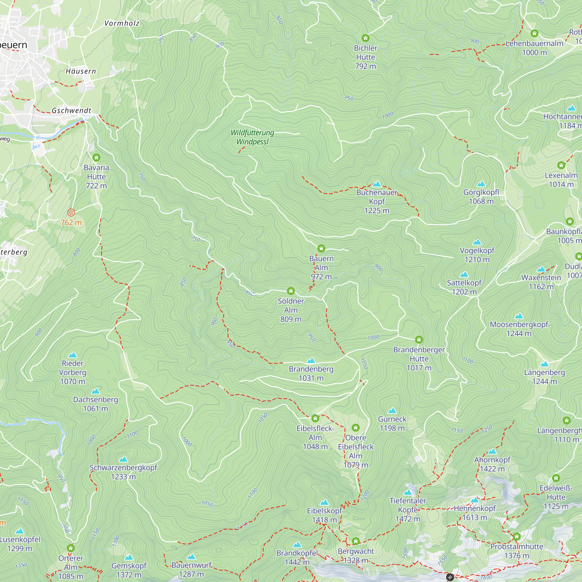 Söldner Alm map