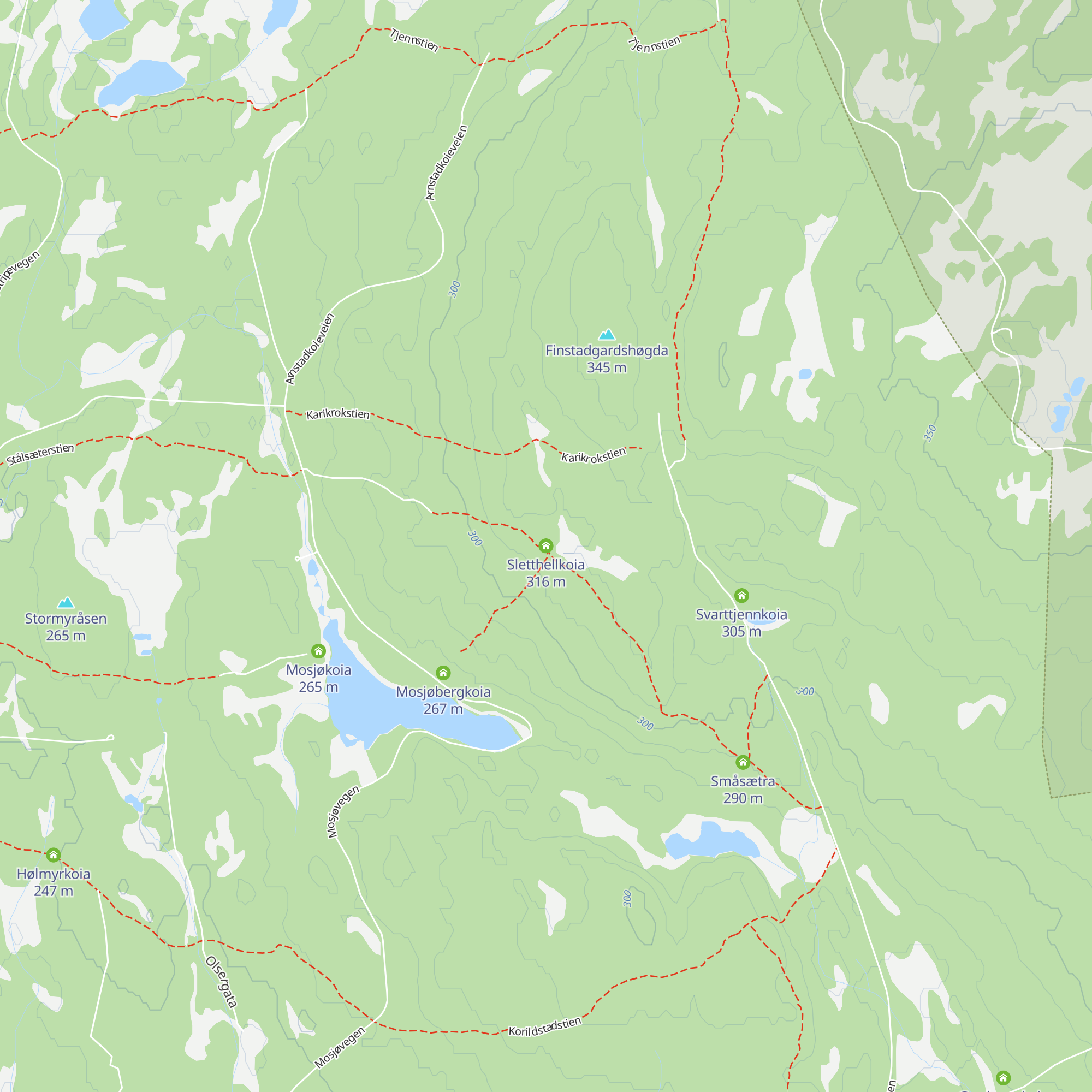 Sletthellkoia map