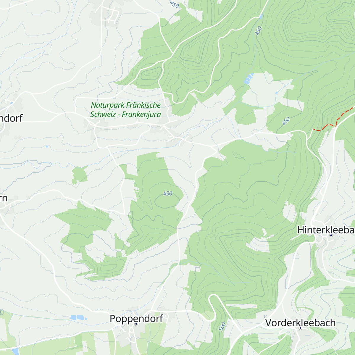 Hütten map