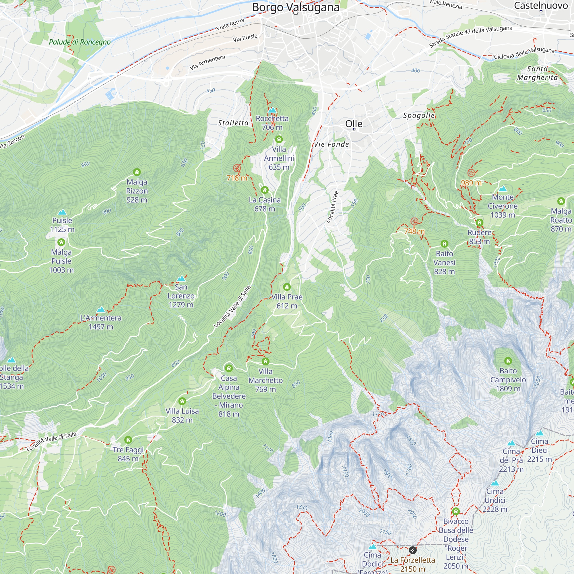 Villa Prae map