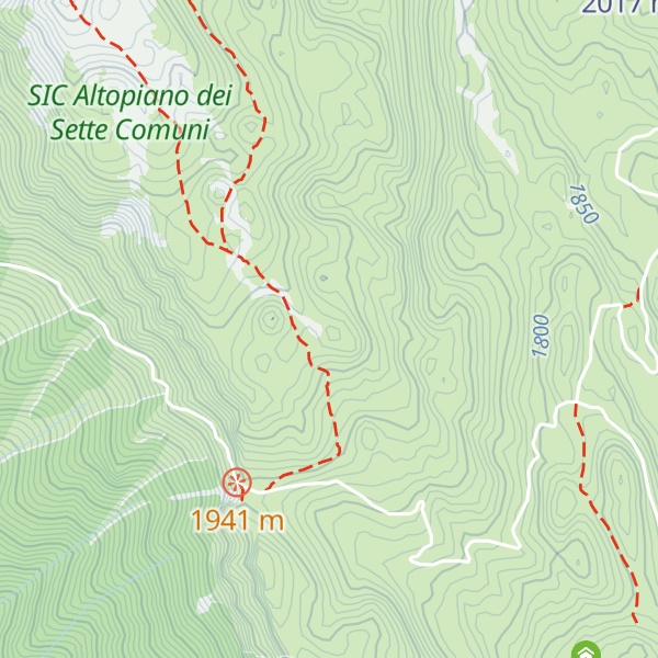 Map of Monte Colombetta di Portule