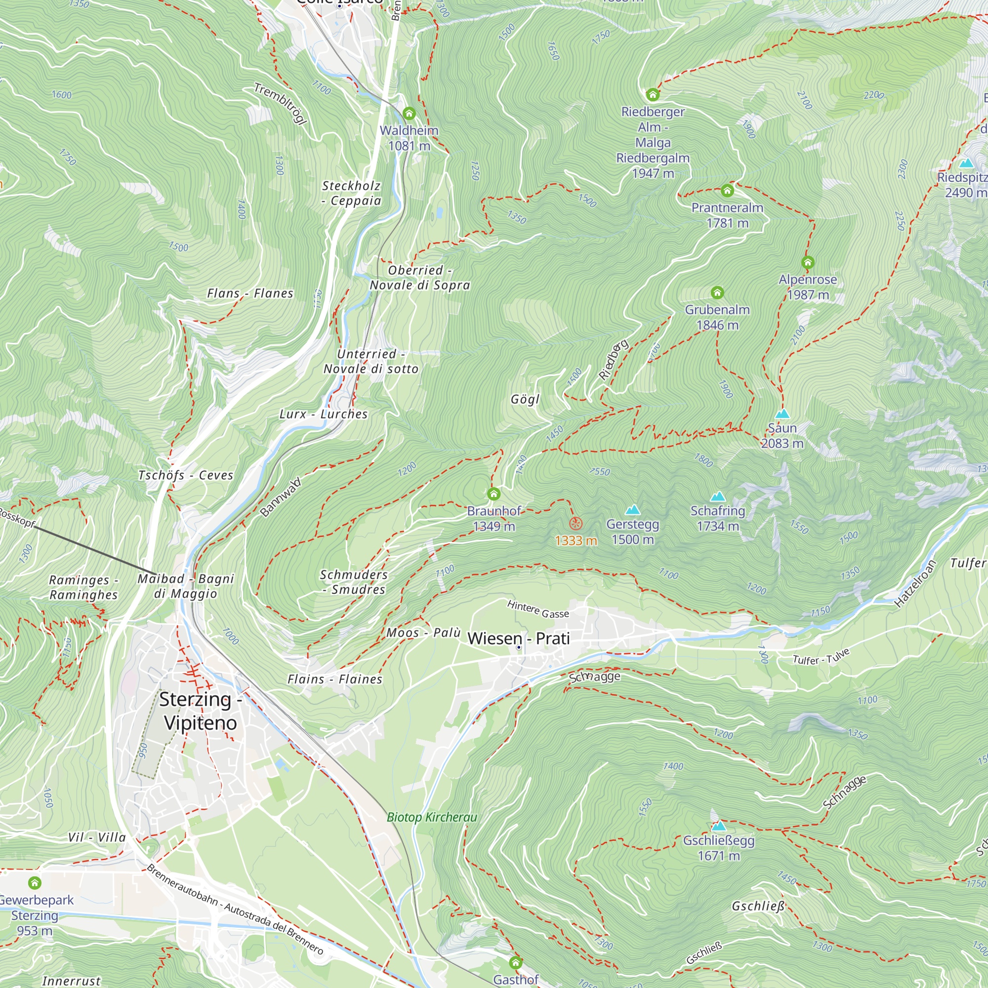 Braunhof map