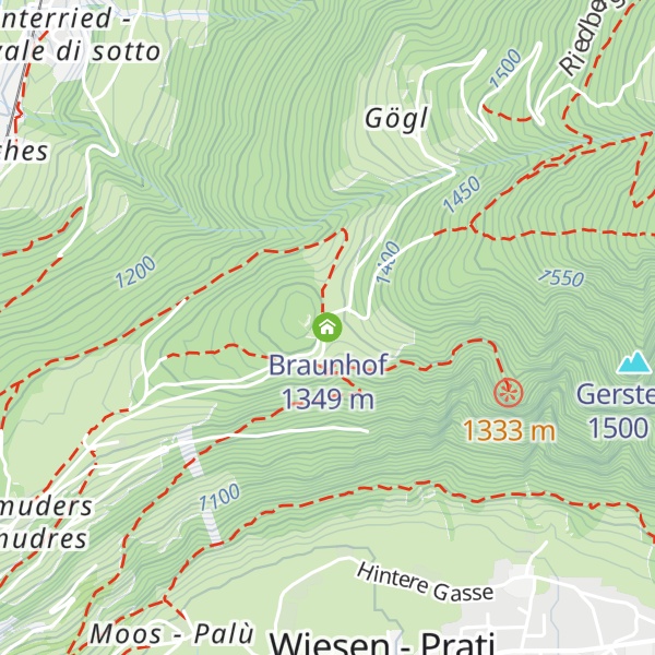 Map of Braunhof