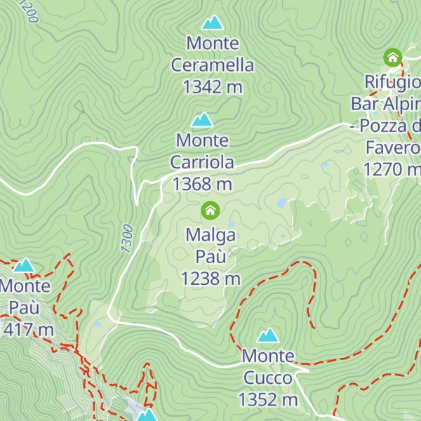 Map of Malga Paù