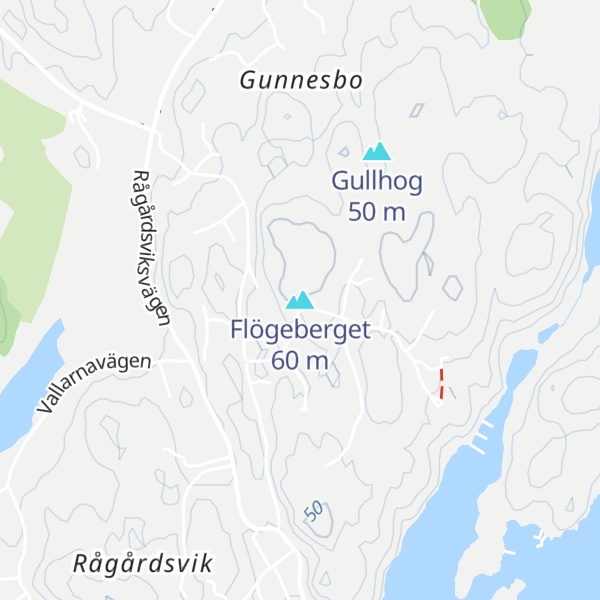 Map of Flögeberget