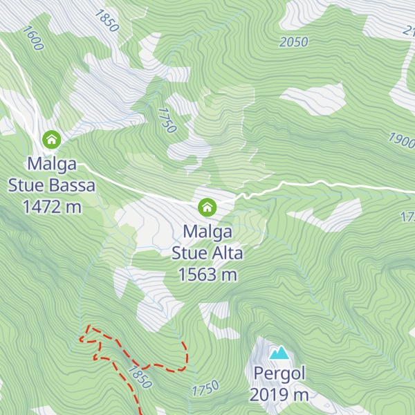 Map of Malga Stue Alta