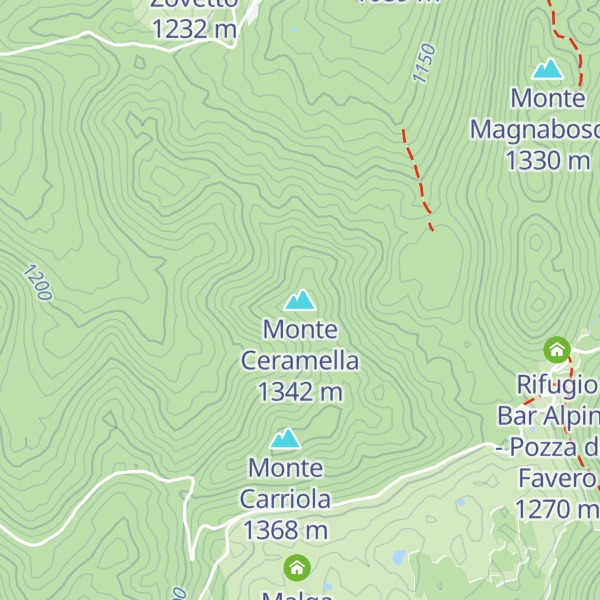 Map of Monte Ceramella