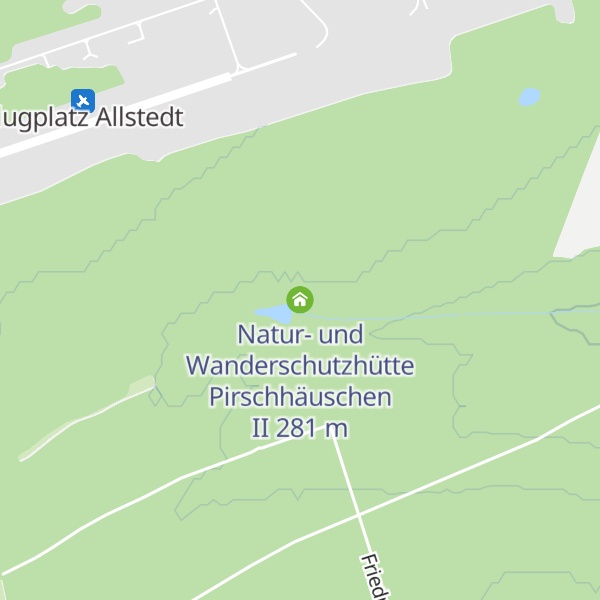 Map of Natur- und Wanderschutzhütte Pirschhäuschen II