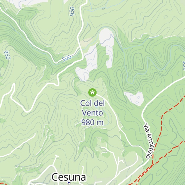 Map of Col del Vento