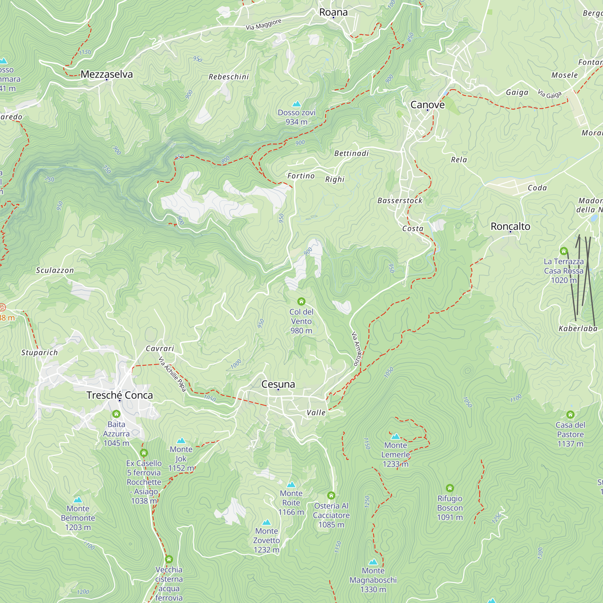 Col del Vento map