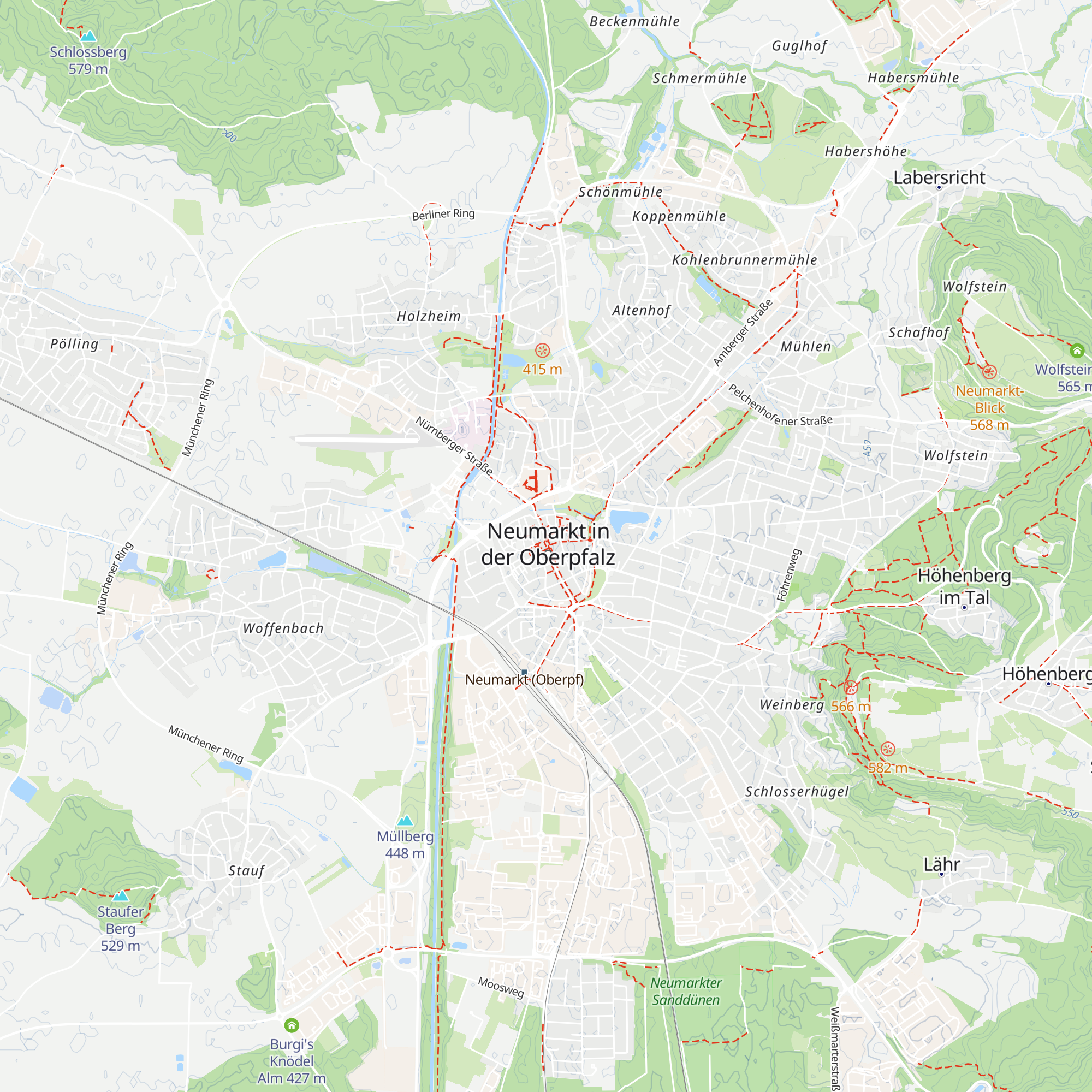 Tourist-Information Neumarkt map