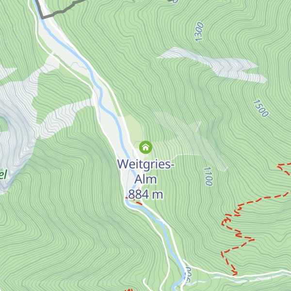 Map of Kaiserhütte Hinterriß