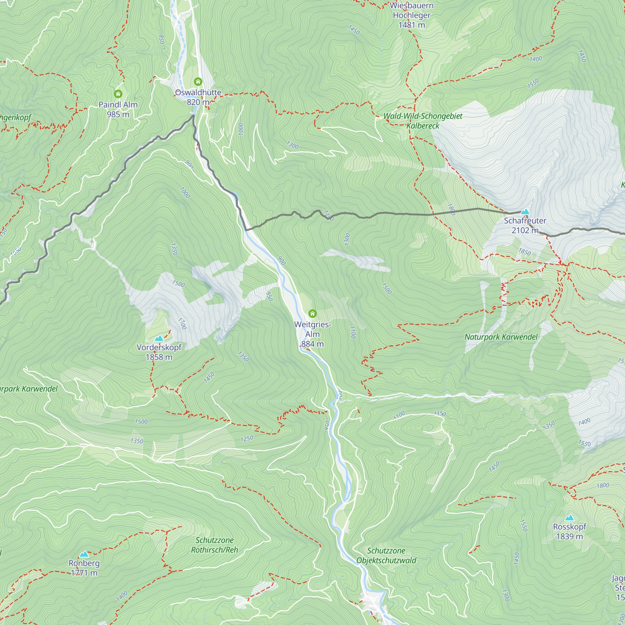 Kaiserhütte Hinterriß map