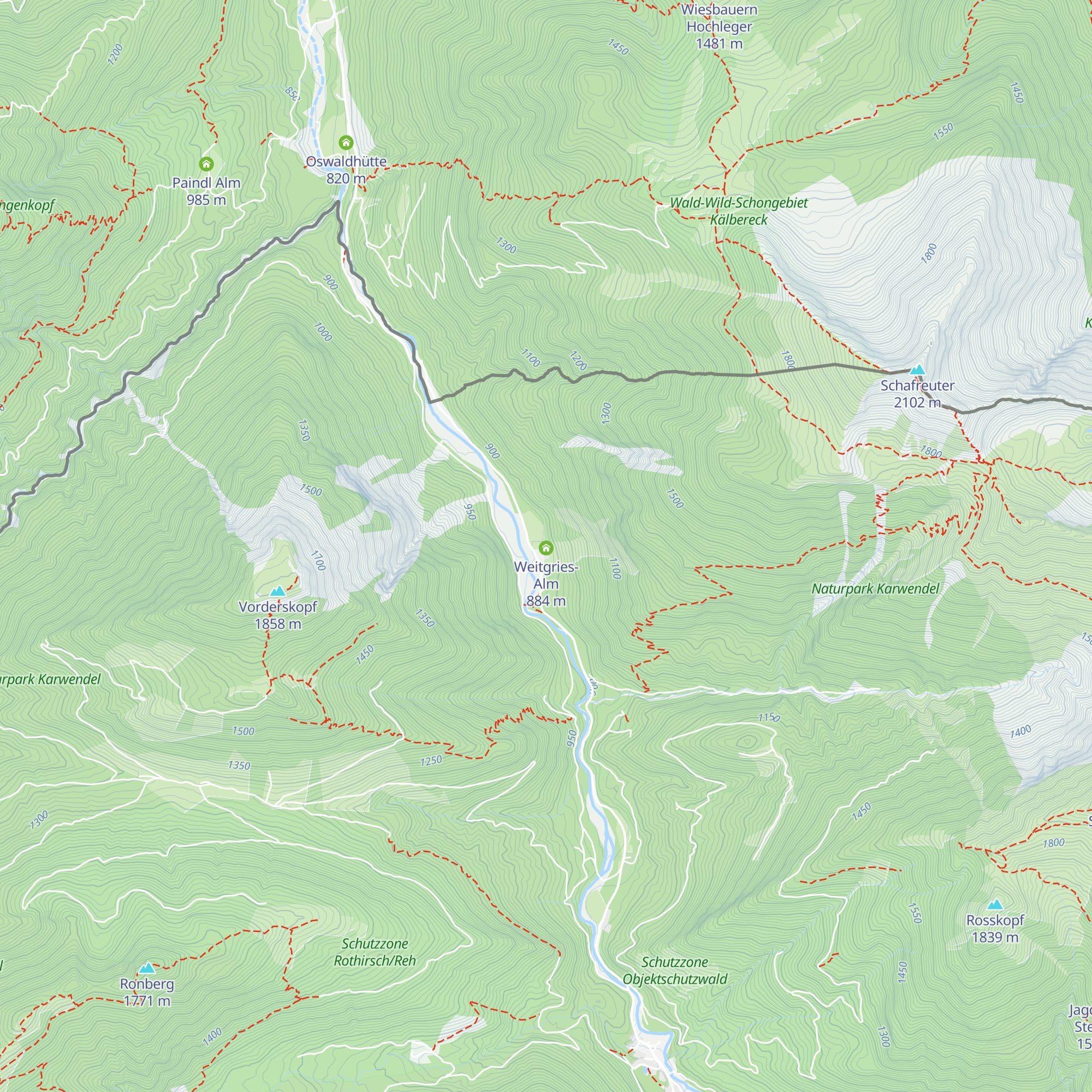 Kaiserhütte Hinterriß map