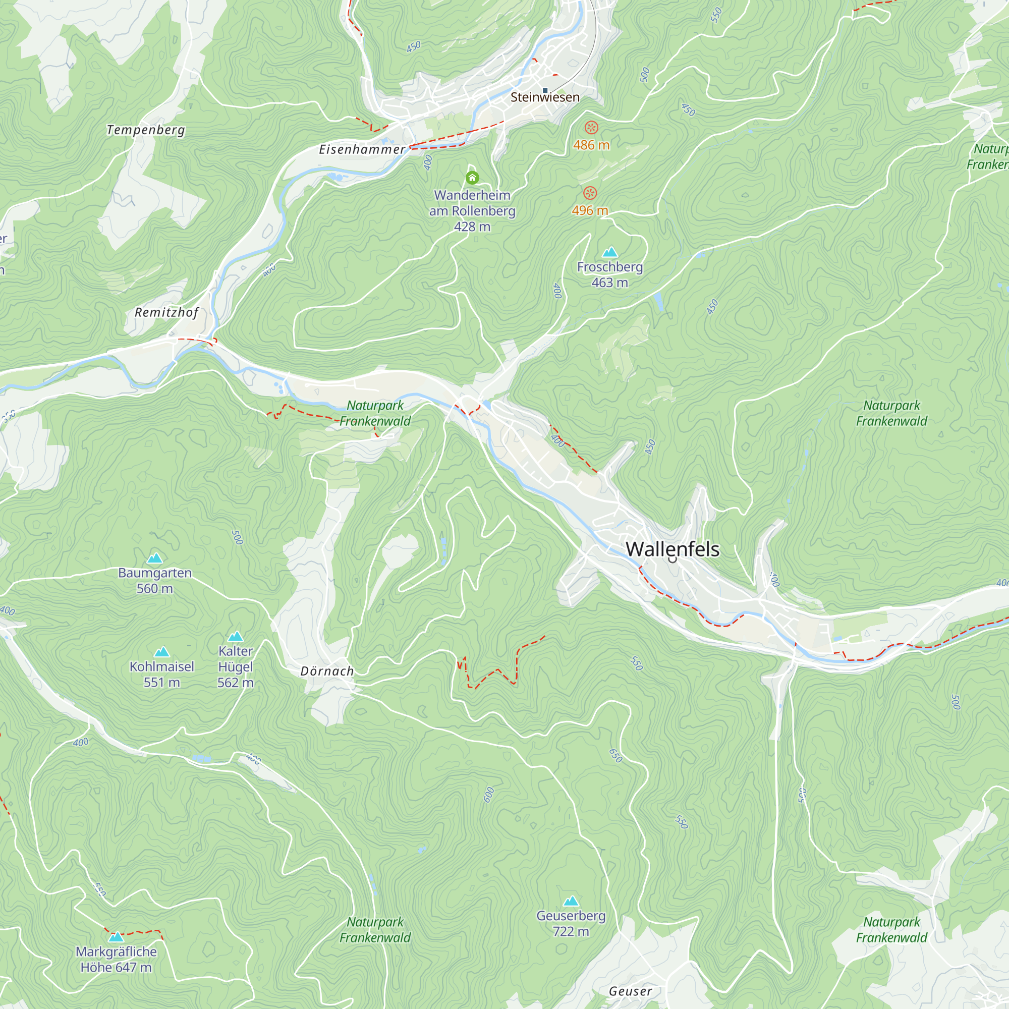 Wanderhütte Herrgottswinkel map
