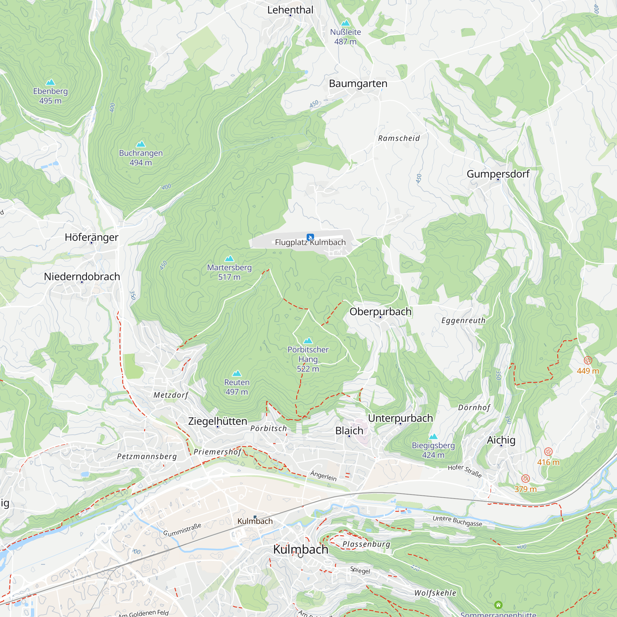 Waldhütte map