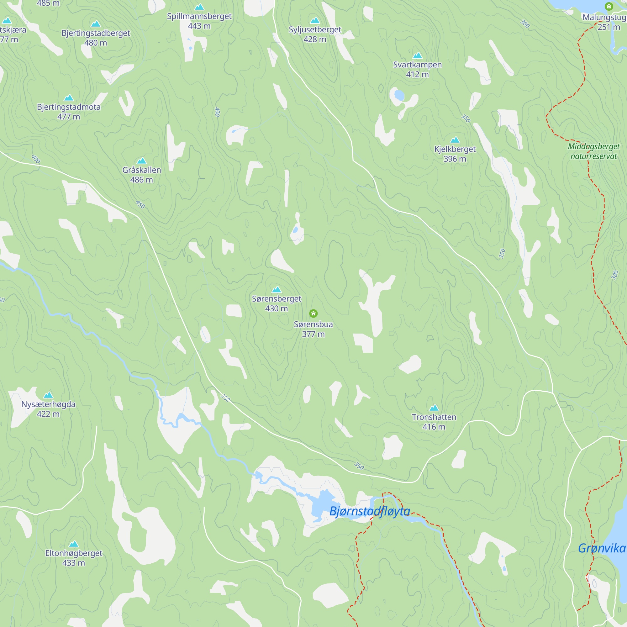 Sørensbua map