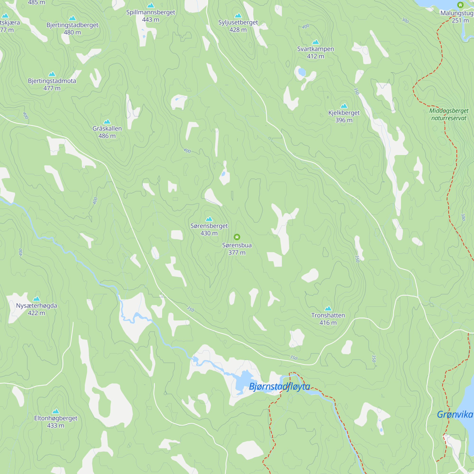 Sørensbua map