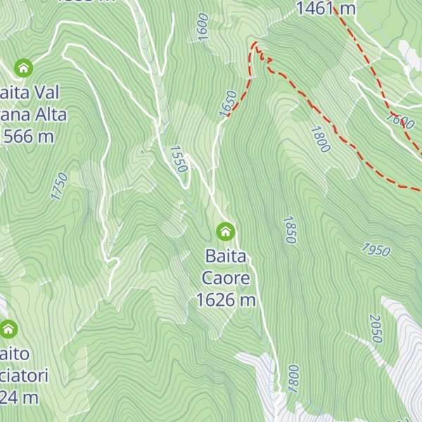 Map of Casera delle Capre