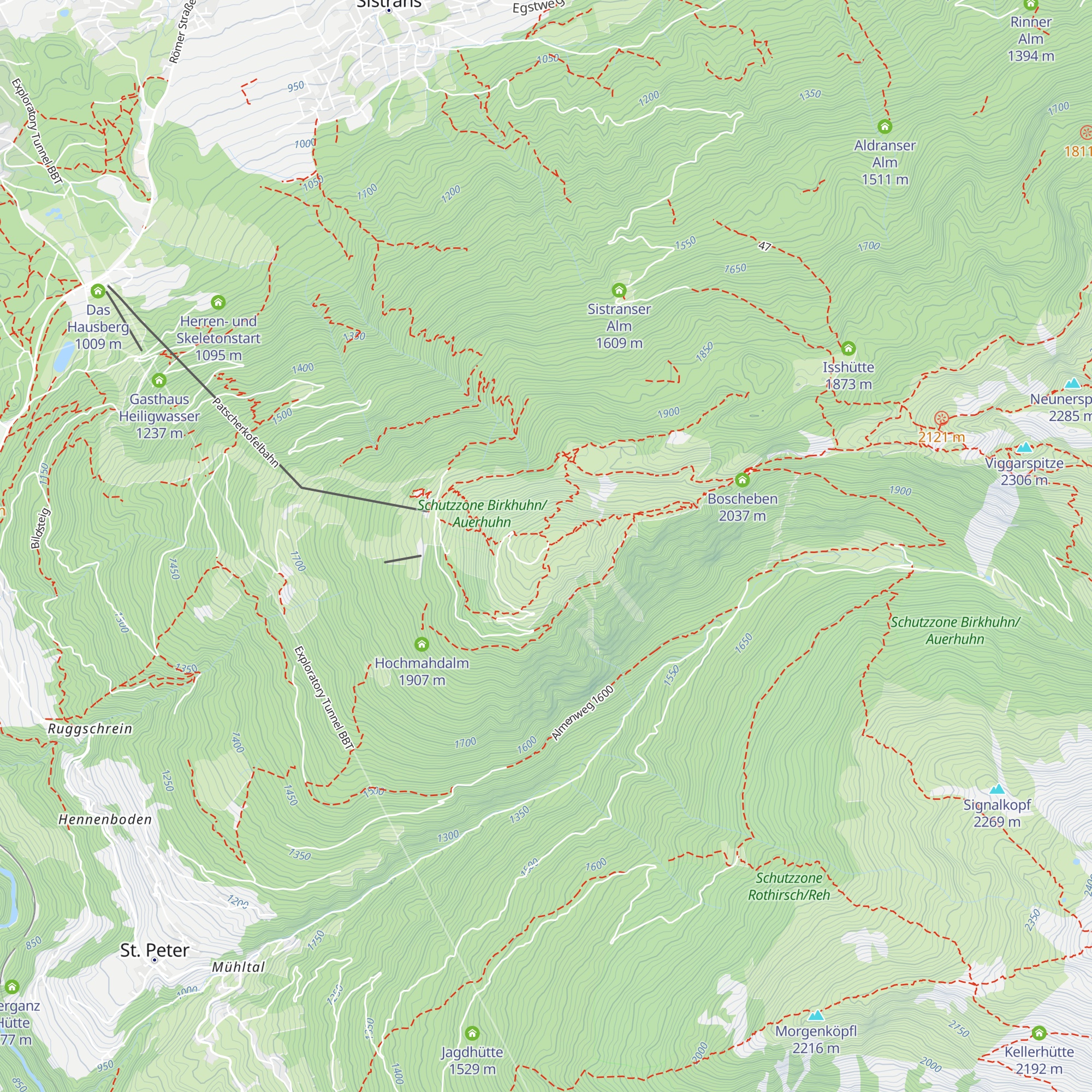 Gipfelstube map