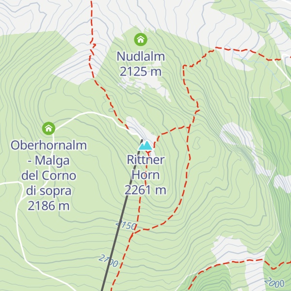 Map of Rittner Horn