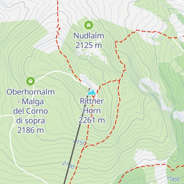 Map of Rittner Horn Haus - Rifugio Corno del Renon