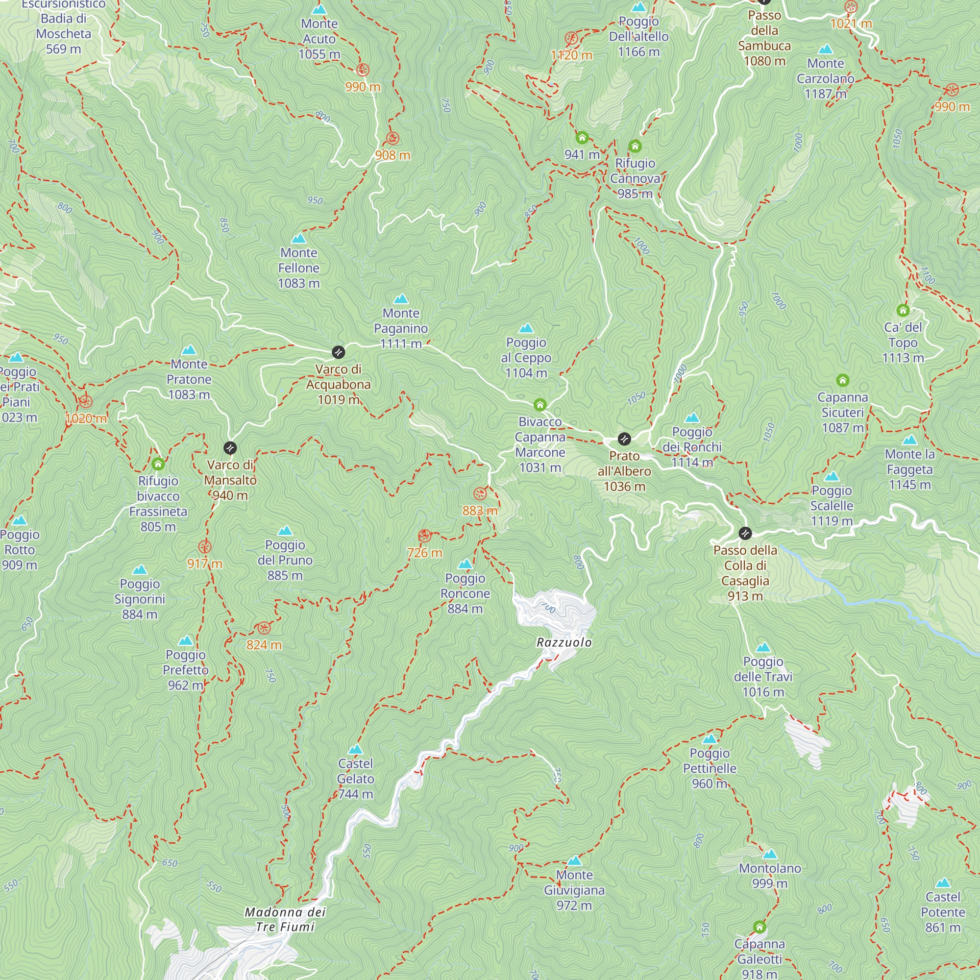 Rifugio Escursionistico Valdiccioli map