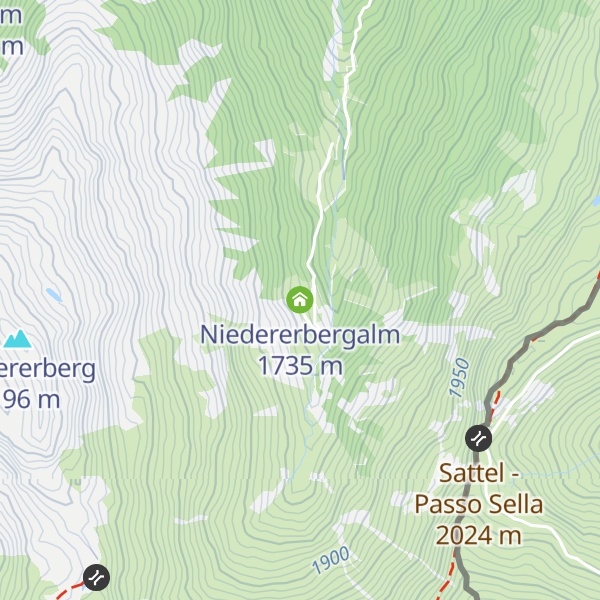 Map of Niedererbergalm