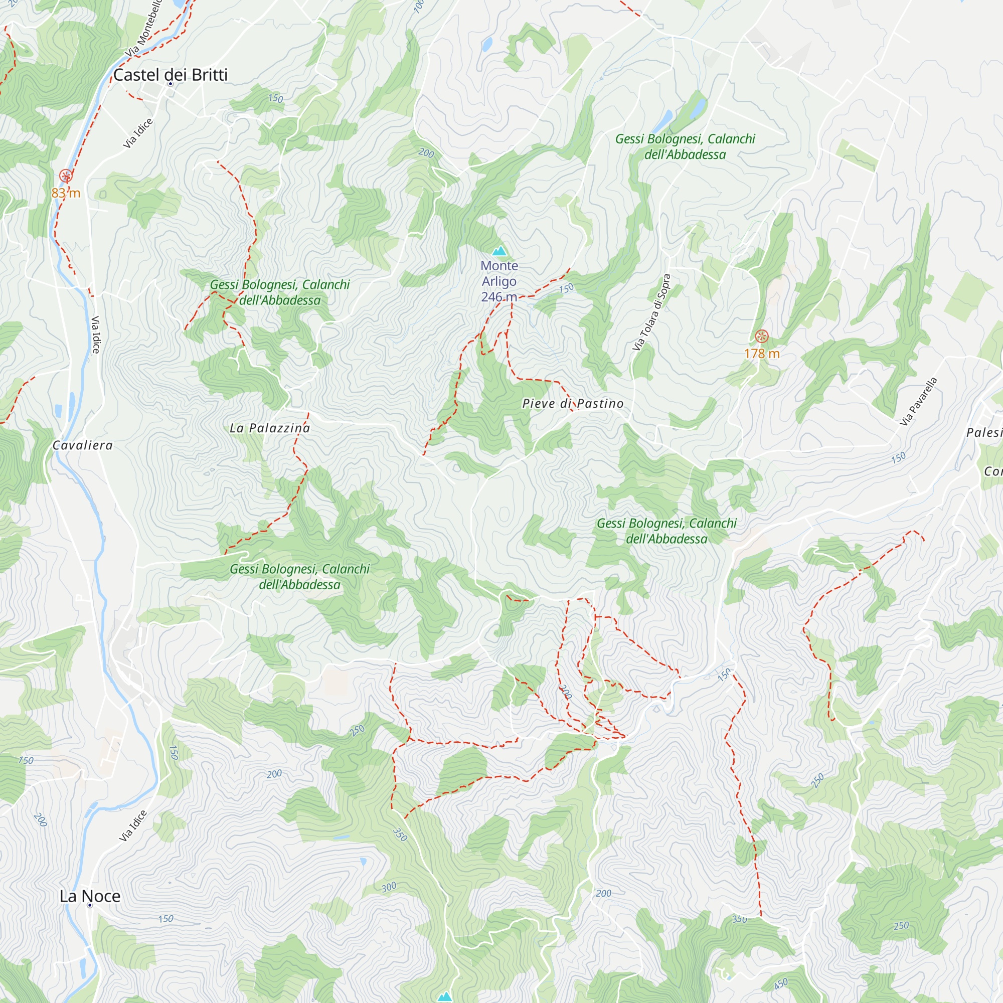 Foresteria del Parco dei Gessi Bolognesi map