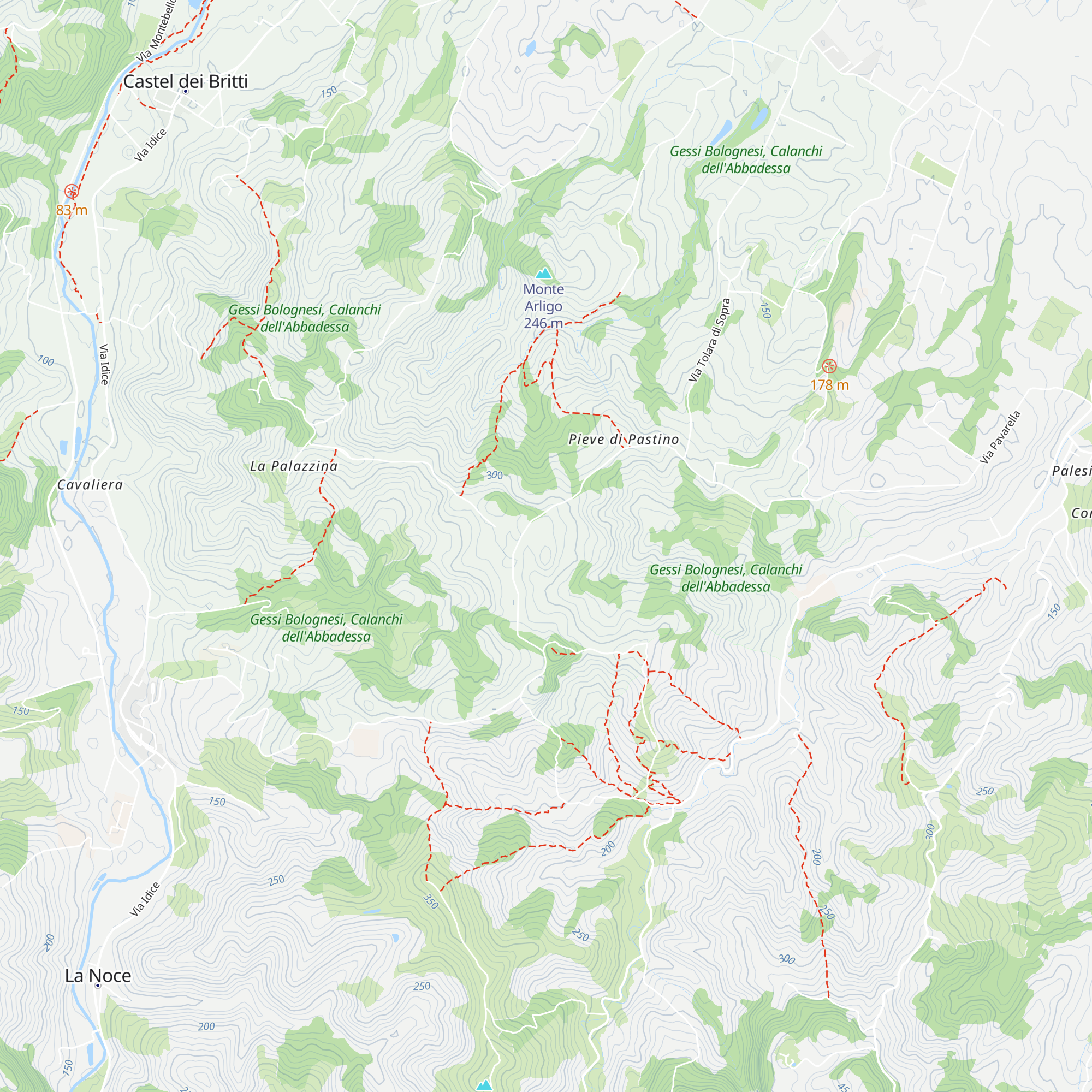 Foresteria del Parco dei Gessi Bolognesi map