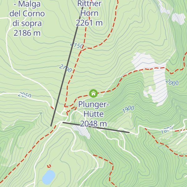 Map of Plunger-Hütte