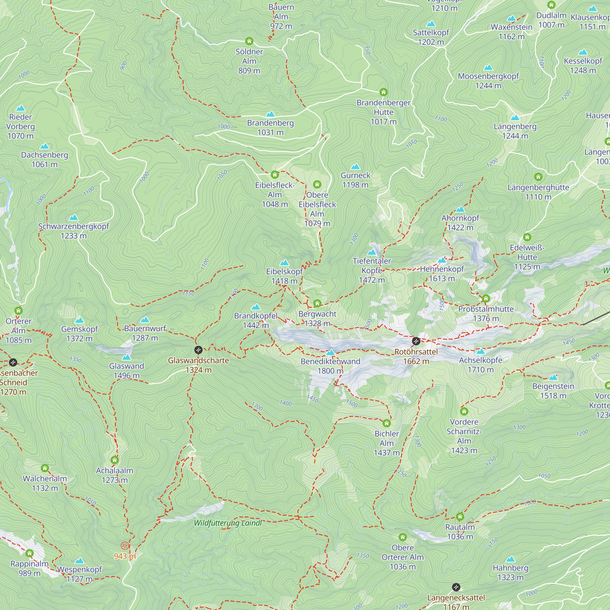 Untere Hausstattalm map