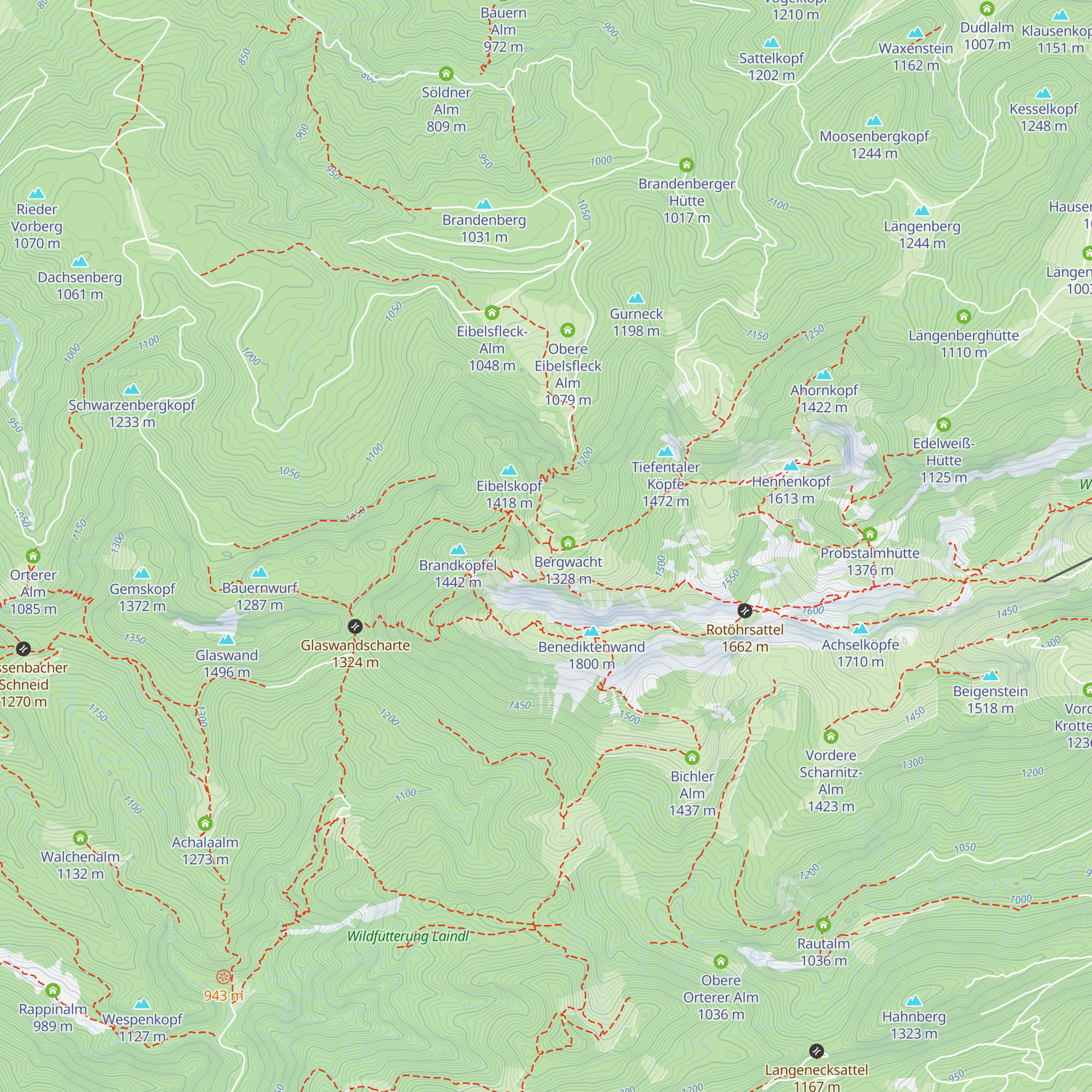 Untere Hausstattalm map