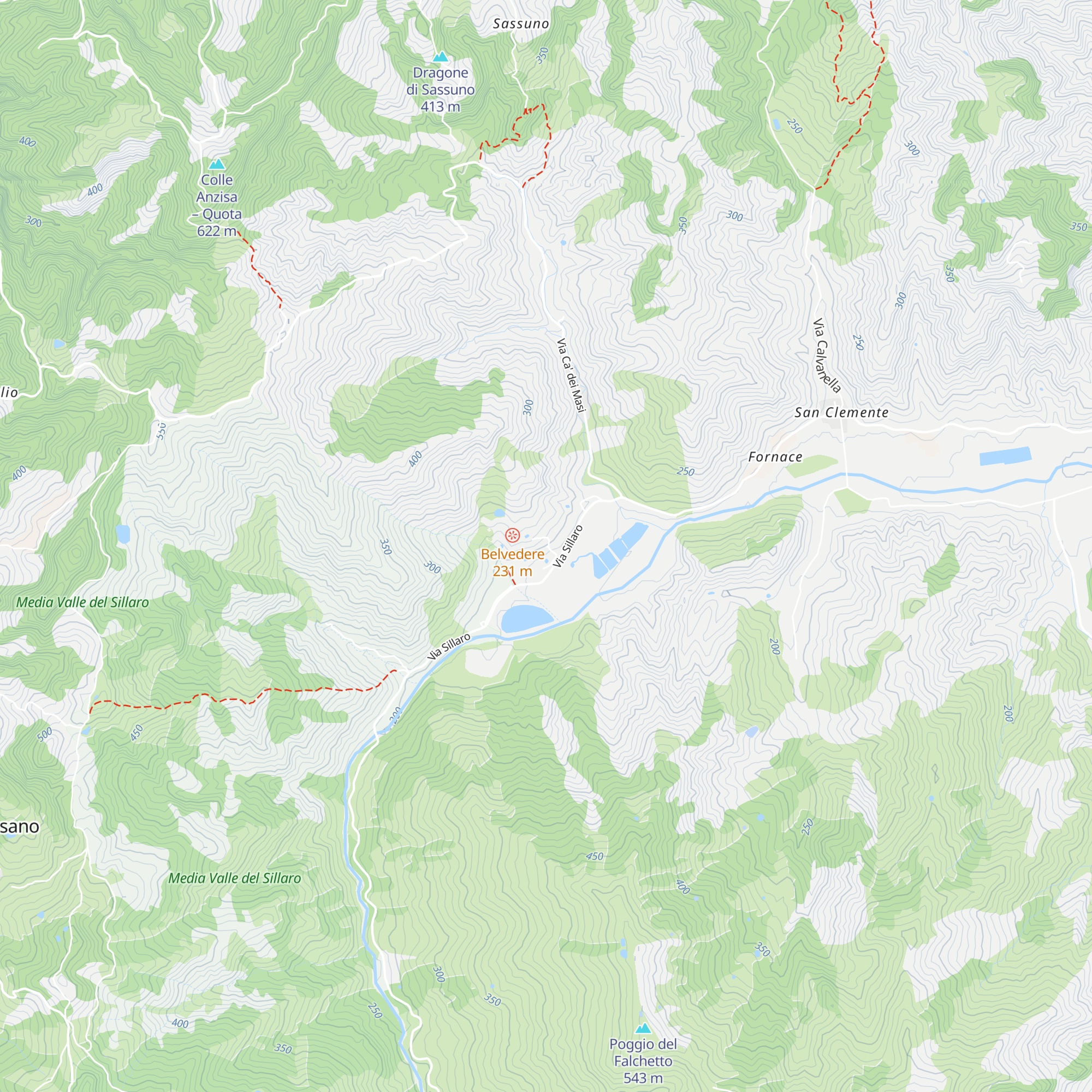 Rifugio della risata catartica map
