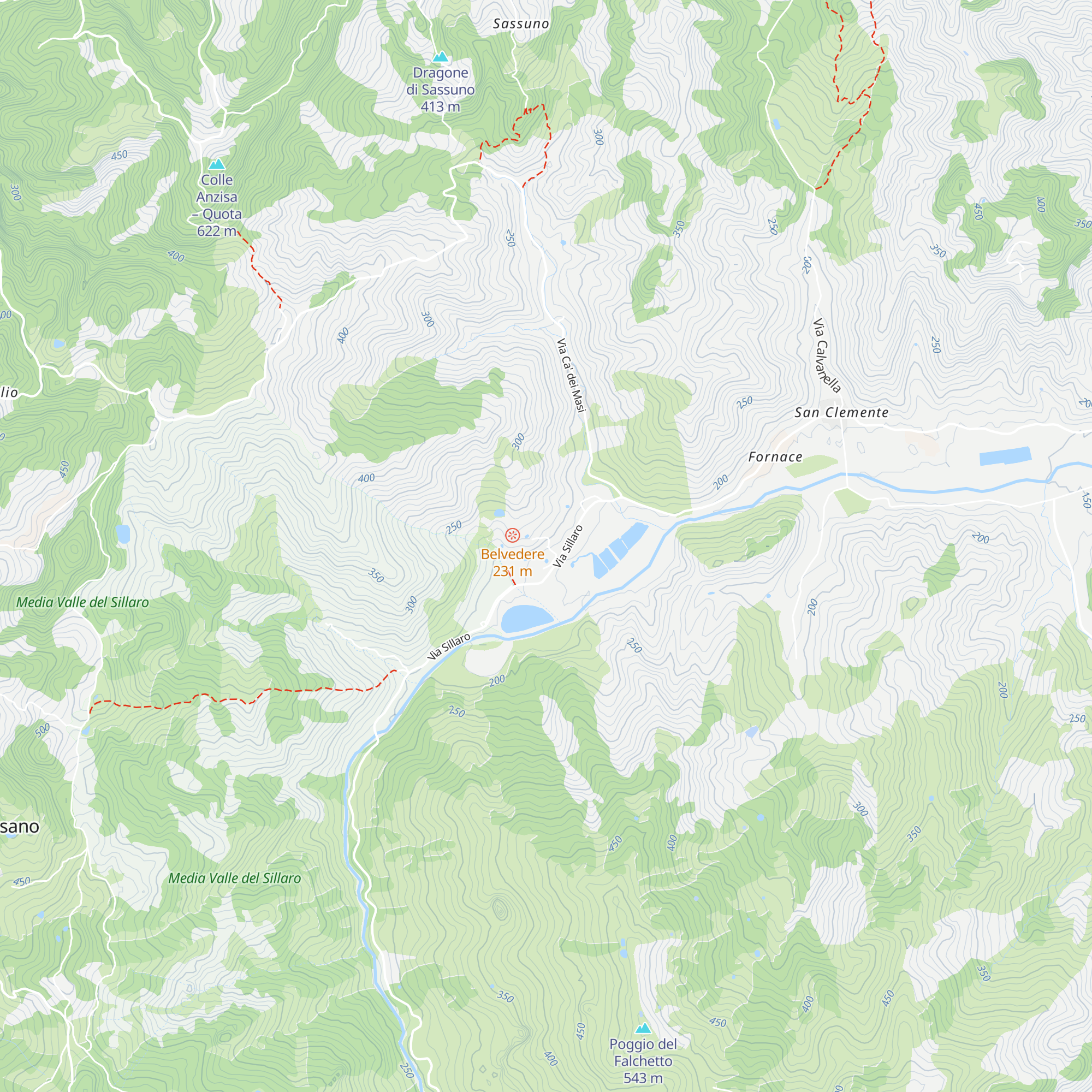 Rifugio della risata catartica map