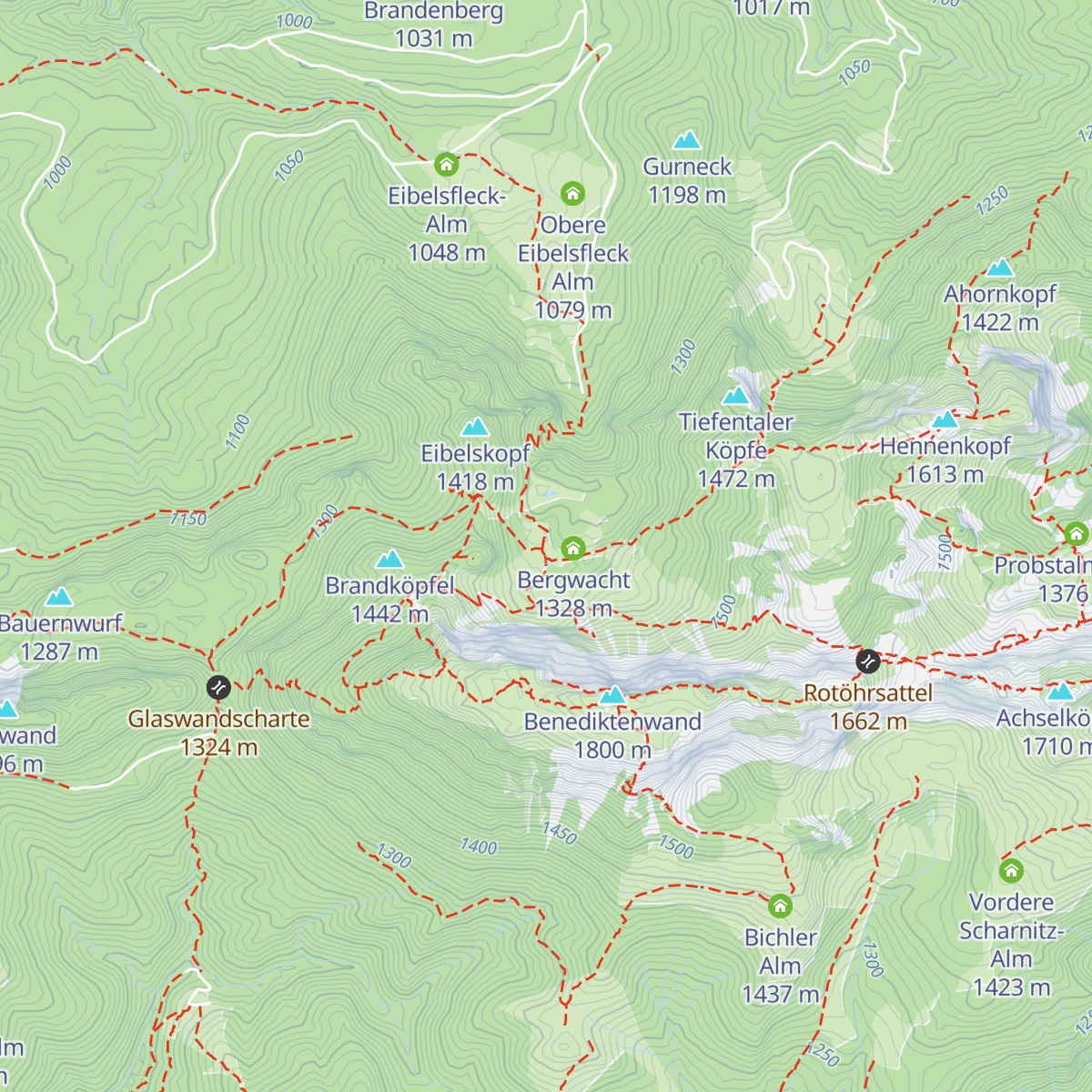 Tutzinger Hütte map