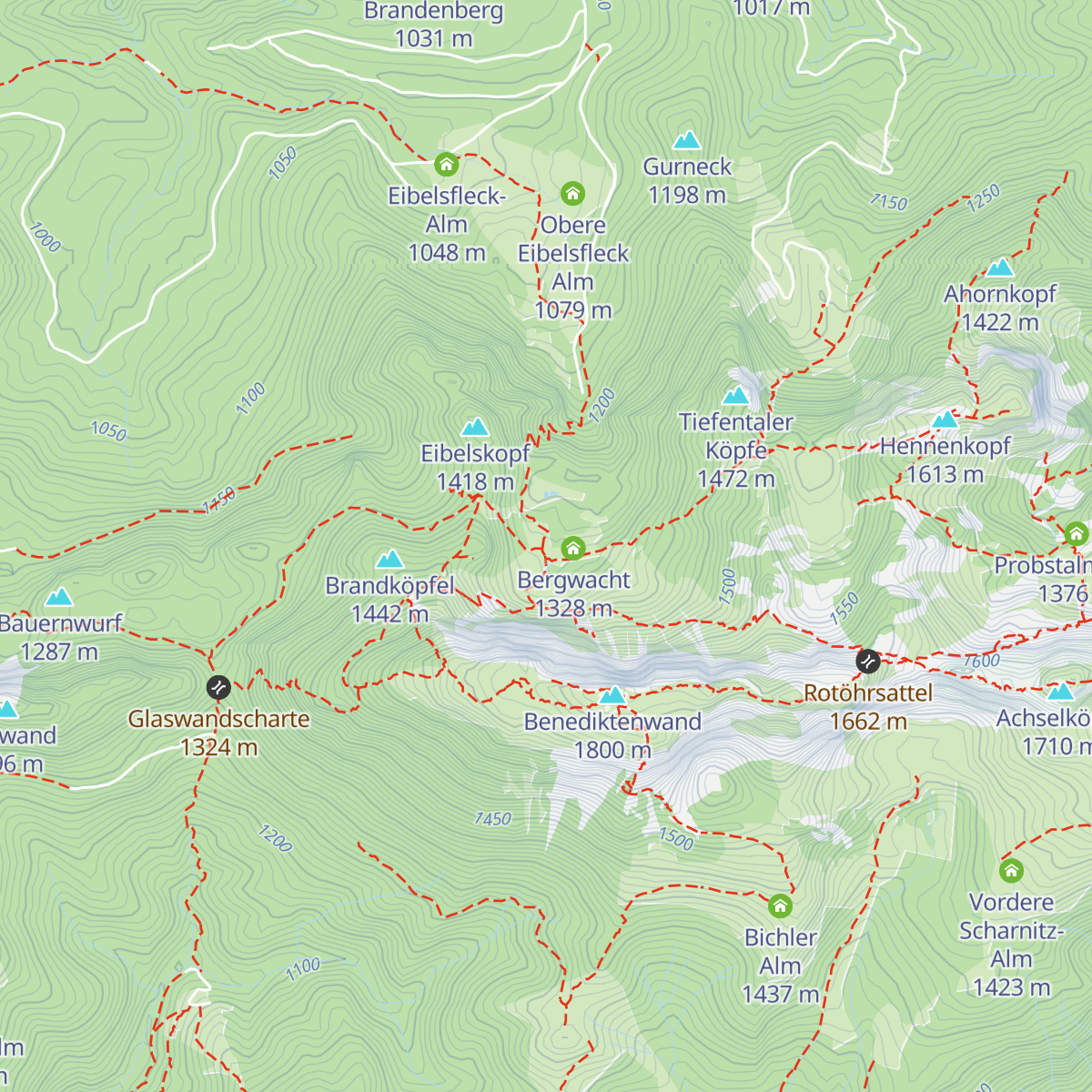 Tutzinger Hütte map