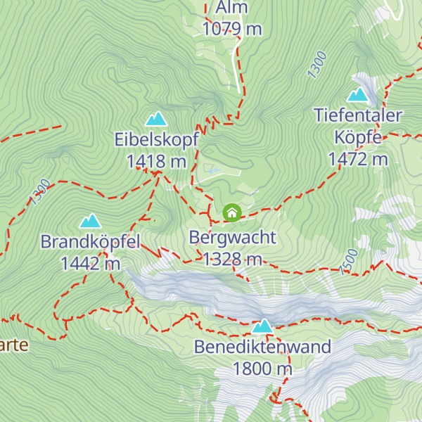 Map of Tutzinger Hütte