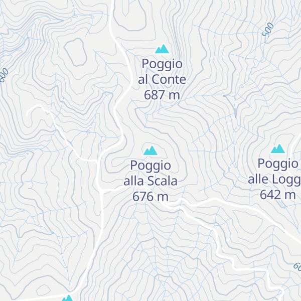 Map of Poggio alla Scala