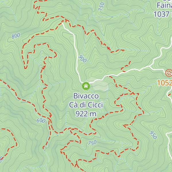 Map of Bivacco Cà di Cicci